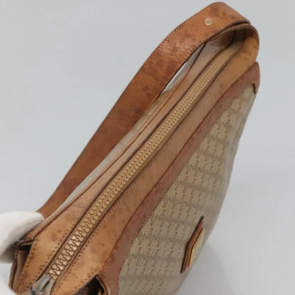 CELINE Macadam Canvas Shoulder Bag PVC Beige Gold Auth nb297 - Picture 7 of 16